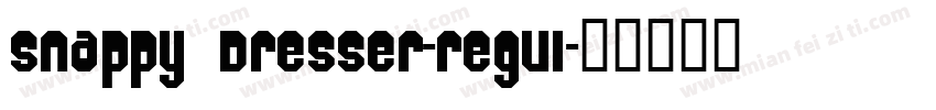 Snappy Dresser-regul字体转换